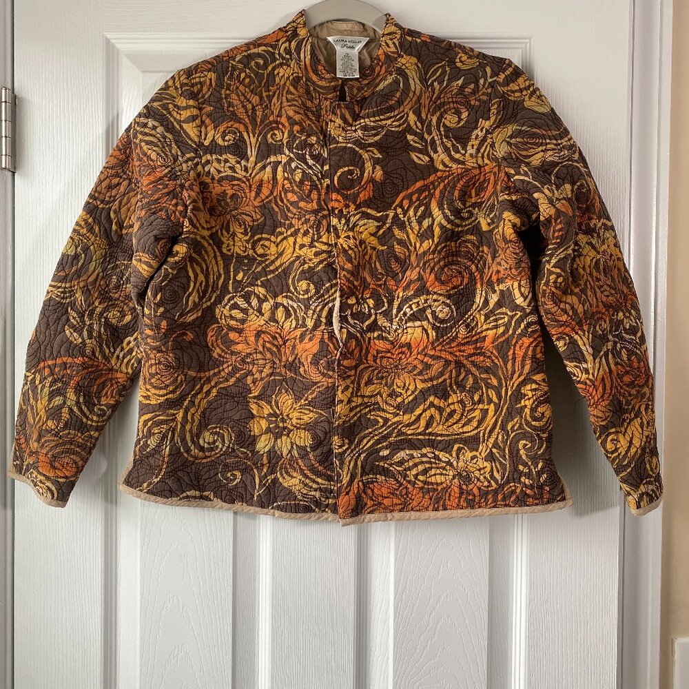 Laura Ashley | Quilted, Magnetic Closure Jacket